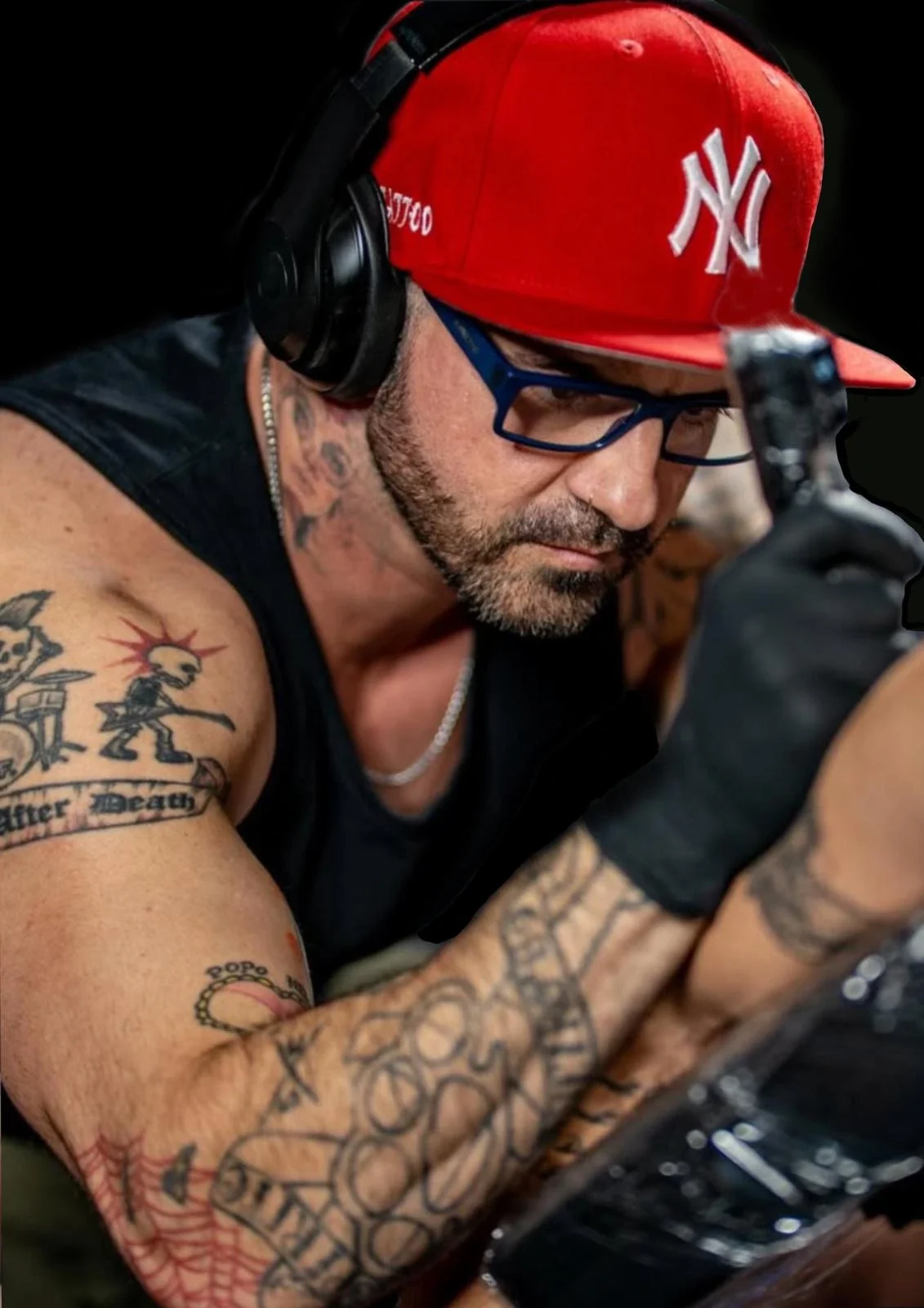 Duk award-winning tattoo artist at Iron Glory Tattoo studio Boca Raton Florida